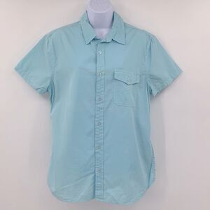 Save Khaki United Poplin Short‎ Sleeve Work Shirt Sz L NWT